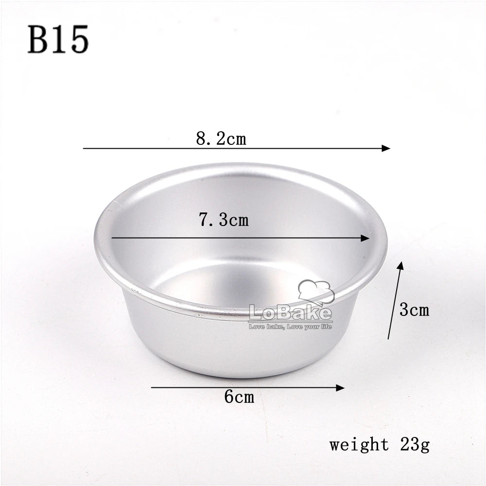 10pcs/lot Various cups design aluminum alloy cake cup moulds cheese cupcake pan jelly tart mold pudding tin for oven bakeware