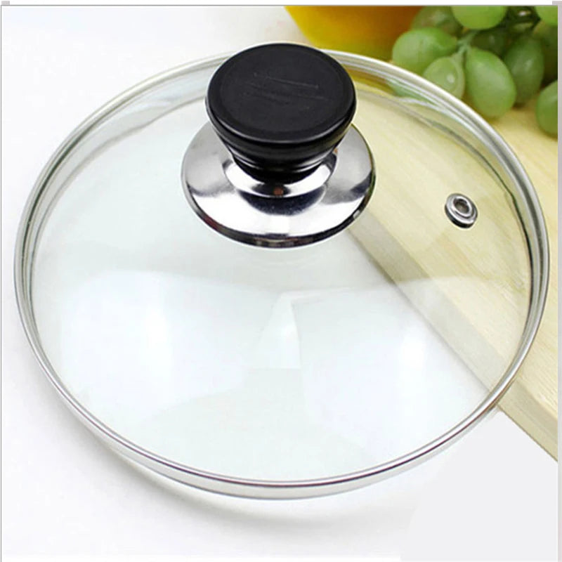 16cm/18cm/20cm/22cm/24cm/26cm/28cm/30cm/32cm/34cm/36cm/38cm/40cm Tempered Glass Pot Wok Lid