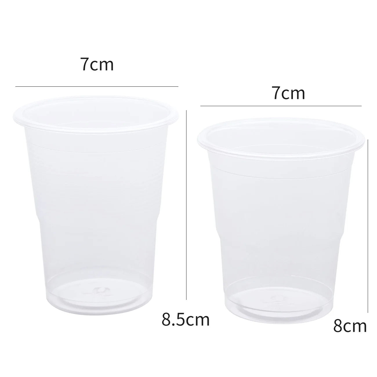 50/100 Pcs Transparent Plastic Disposable Cup Party 8 Oz Small Wine Glass Transparent Durable Drinking Cup Tea Cup Coffee Cups