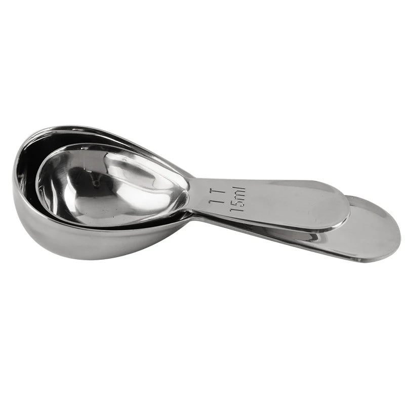 Endurance Stainless Steel Coffee Scoops & Measuring Spoons Coffeeware, Exact Ergonomic Tablespoon - 1 Tbsp or 2 Tbsp