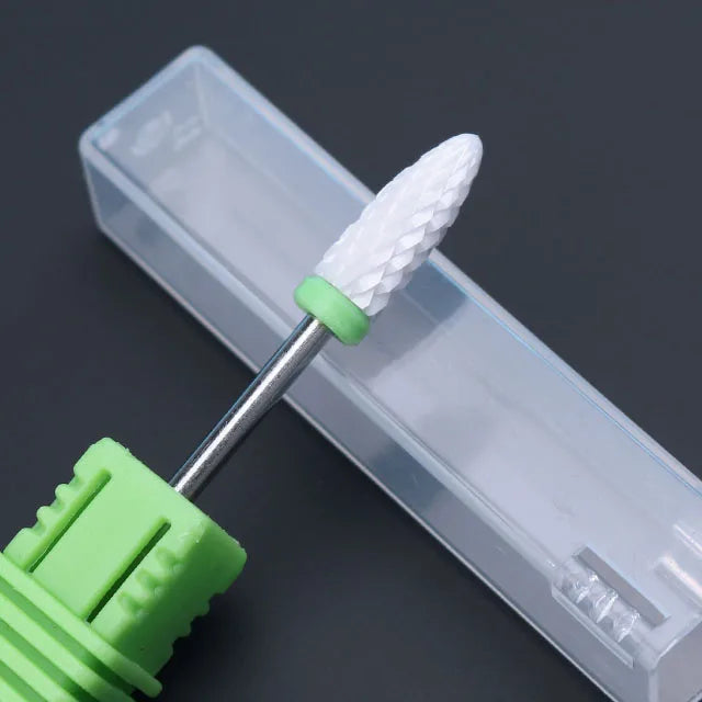 Ceramic Milling Cutter Manicure Nail Drill Bits Electric Nail Files Pink Blue Grinding Bits Mills Cutter Burr Accessories