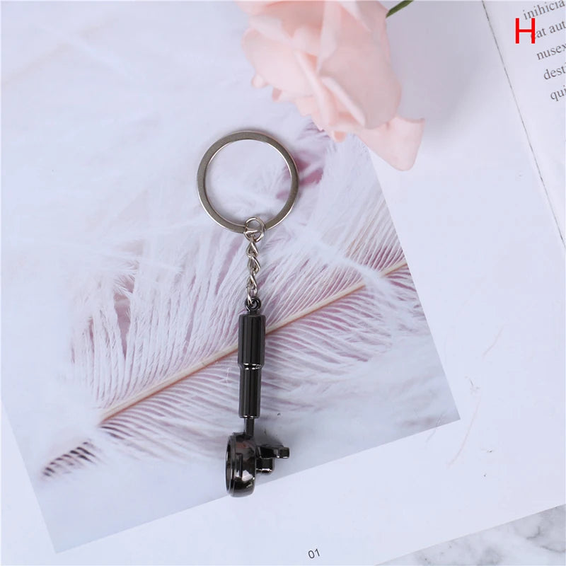 1PCS Creative Coffee Keychain Portable Coffee Machine Pitcher Keyring Coffee Handle Keyring Portable Coffeeware Accessories Gift