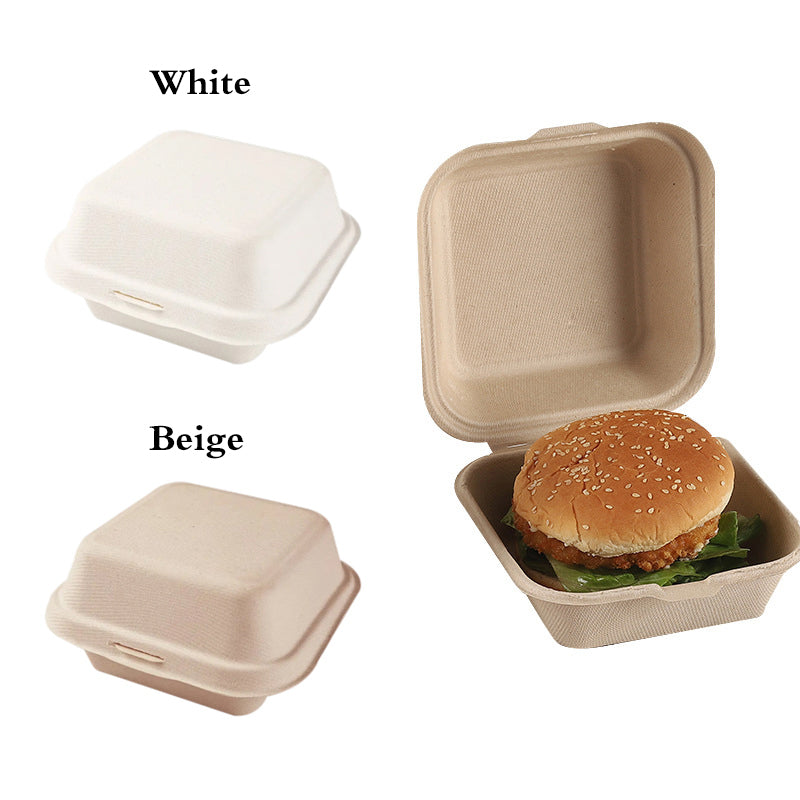 10/20pcs Disposable Bento Food Containers Baking Dessert Cake Bowl packaging Burger Snack Boxes Microwavable Home  Lunchbox