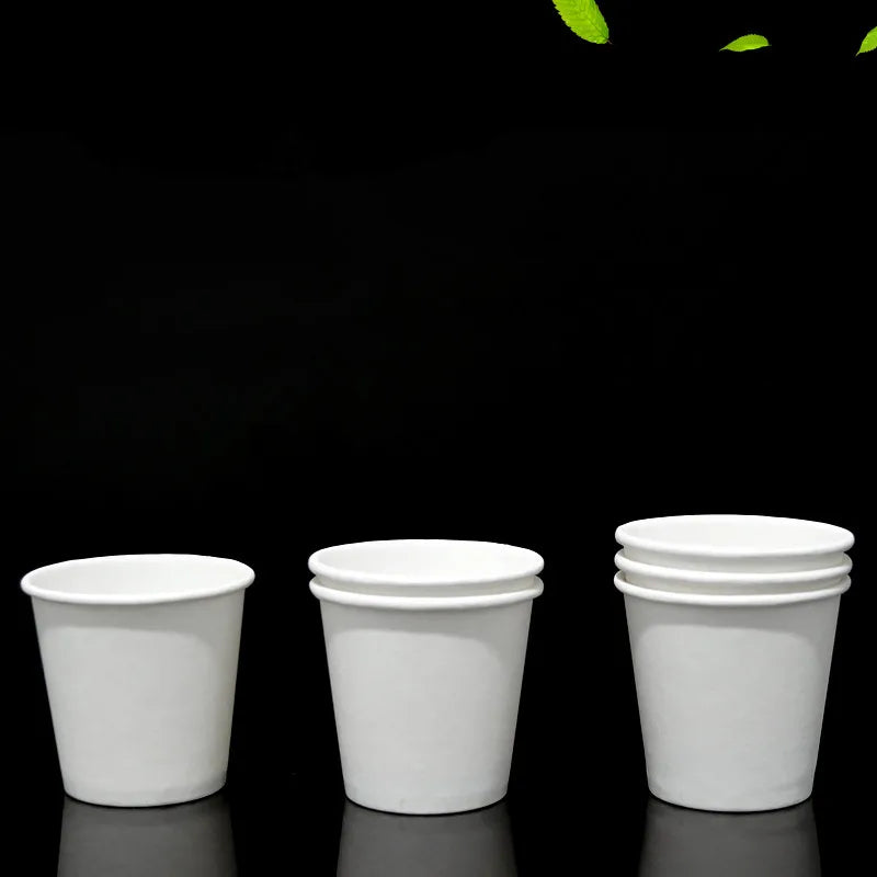 100pcs/pack 2.5oz Paper Cup White/Kraft Disposable Cup Small Mini Coffee Cup