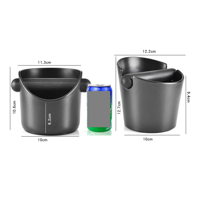 Coffee Knock Box, Shock-Absorbent Espresso Knock Box for Barista Coffee Grind, Anti-slip Espresso Dump Bin Grind Waste Bin