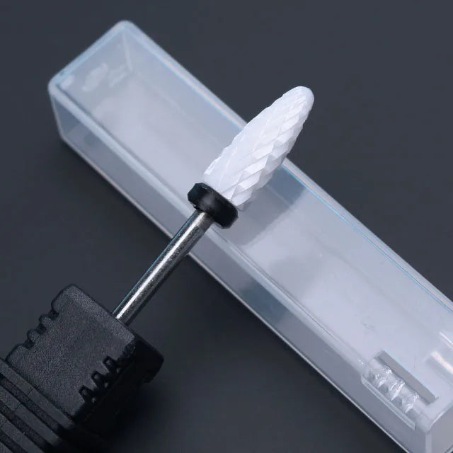 Ceramic Milling Cutter Manicure Nail Drill Bits Electric Nail Files Pink Blue Grinding Bits Mills Cutter Burr Accessories