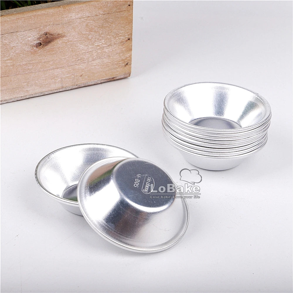 10pcs/lot Various cups design aluminum alloy cake cup moulds cheese cupcake pan jelly tart mold pudding tin for oven bakeware