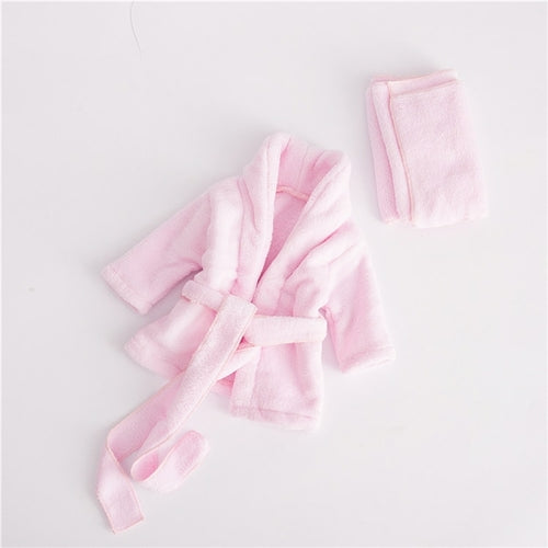 Bathrobe and Headwrap Newborn Set