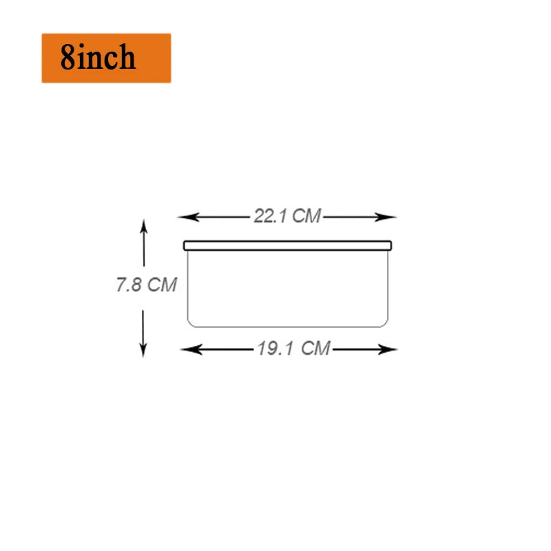 Aluminum Alloy Die Round 4/6/8/10/12 Inch Cake Mold Solid Bottom Cake Template Baking Dish Baking Mould Pan Bakeware Tools