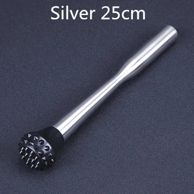 Bar Cocktail Muddler Mojito Stainless Steel Bar Mixer Barware DIY Drink Fruit Muddler Crushed Ice Barware Bar Tool