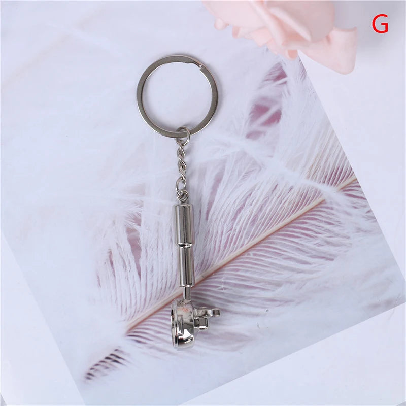 1PCS Creative Coffee Keychain Portable Coffee Machine Pitcher Keyring Coffee Handle Keyring Portable Coffeeware Accessories Gift