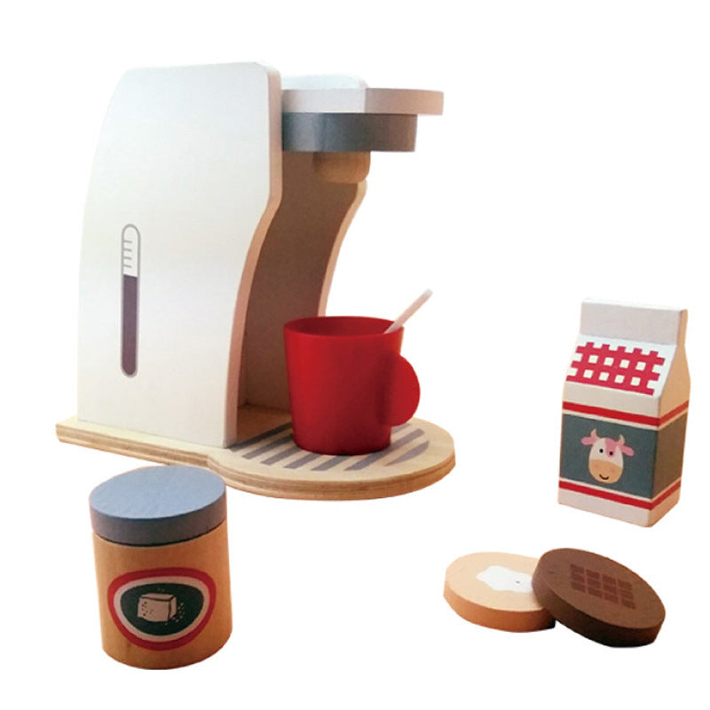 Wooden Breakfast Coffee Toy Set
