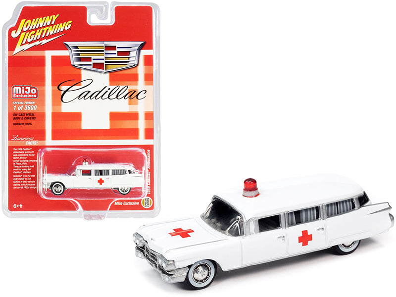 1959 Cadillac Ambulance White \Special Edition\" Limited Edition to