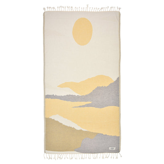 Exclusive Desert Sun Peshtemal Pure Cotton Throw Blanket