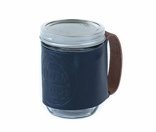 Leather Mason Jar Coozie