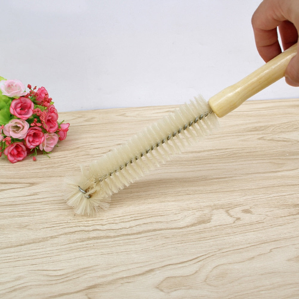 Wooden Long Handle Scrubbing Brush