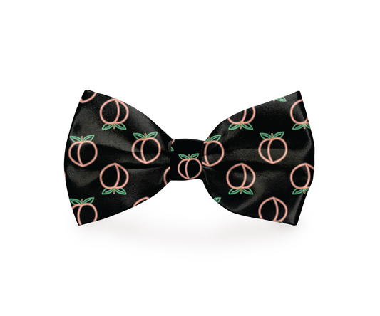 Neon Peach BlackDog Bow Tie