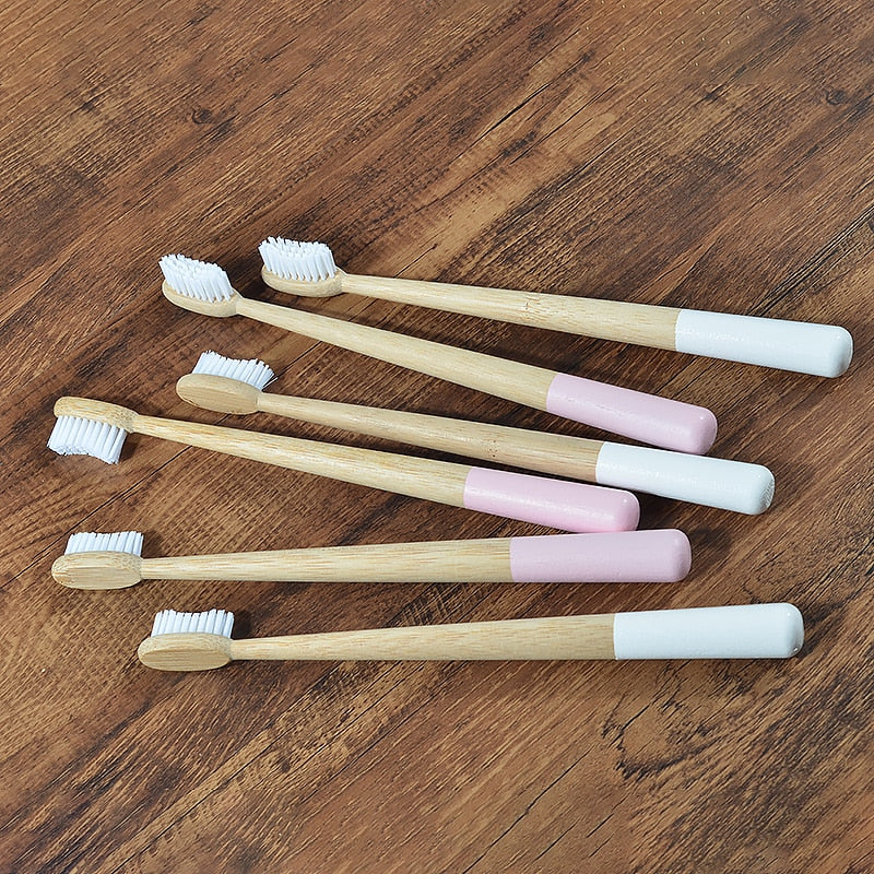 5 Pack Eco Friendly Bamboo Toothbrush