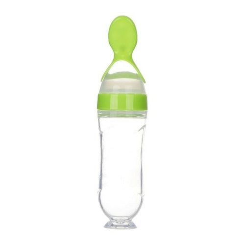 Silicone Squeeze Baby Feeding Bottle