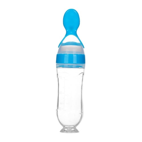 Silicone Squeeze Baby Feeding Bottle