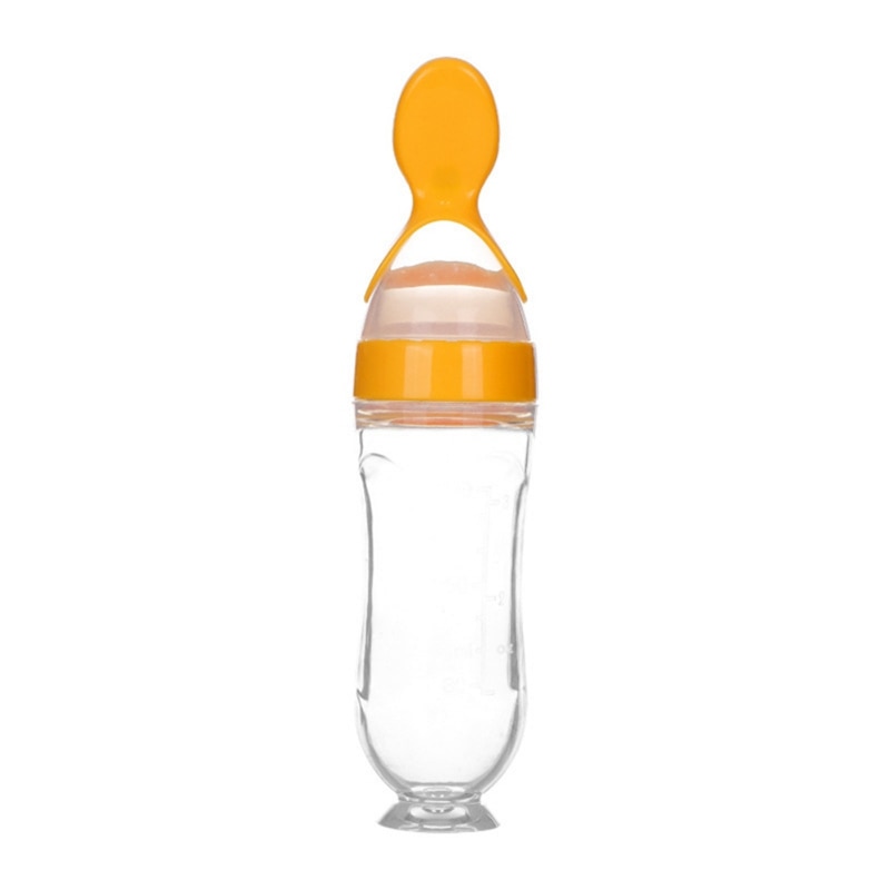 Silicone Squeeze Baby Feeding Bottle