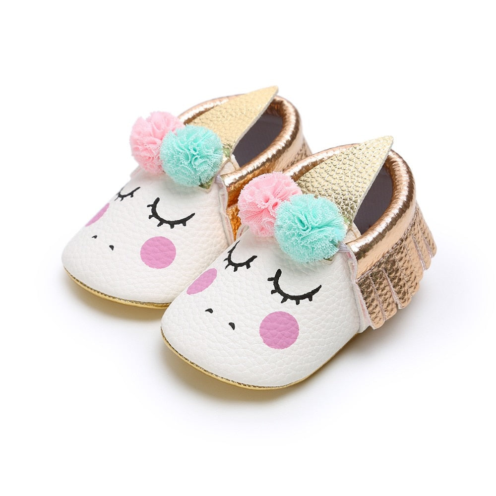 Newborn Unicorn Slip on Shoes