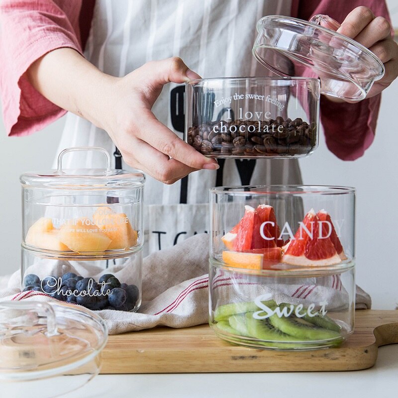 Stackable Glass Jars