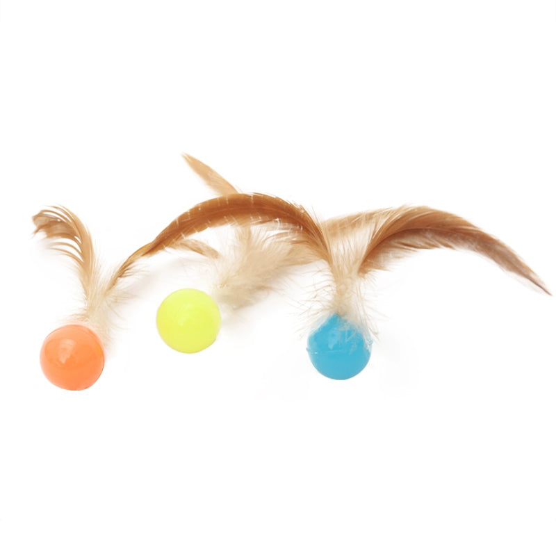 Hoopet Pet Toy Set Elastic Ball Cat Bite-Resistant Self-Hi Kittens Relieving Stuffy Interaction Elastic Ball Cat Toy