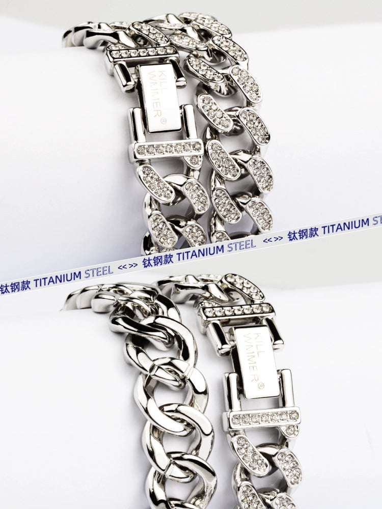 Back to the Future Men's Titanium Steel WANG Jiaer Necklace