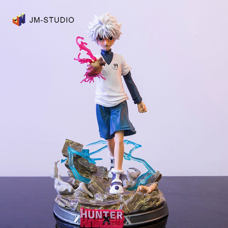 Full Time Hunter Series GK BM Hunter Killua Xiaojie Scene Garage Kit Statue Ornament Model