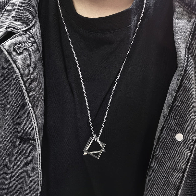 Men's Hip-Hop Fashionable Brand Fancy Hanging Ornaments Pendant Necklace