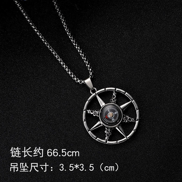 Easiest for Match Disco Jumping Stylish Men's Necklace Pendant Ins Hip Hop Titanium Steel Pendant Sweatshirt Chain Female Fashion Accessories/Ornaments