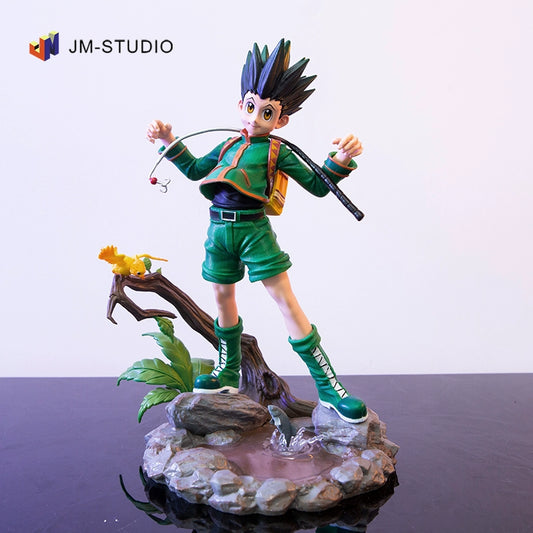 Full Time Hunter Series GK BM Hunter Killua Xiaojie Scene Garage Kit Statue Ornament Model