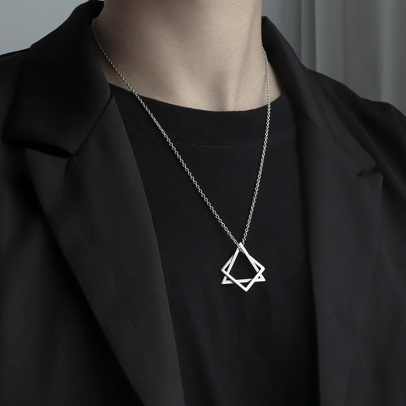 Men's Hip-Hop Fashionable Brand Fancy Hanging Ornaments Pendant Necklace