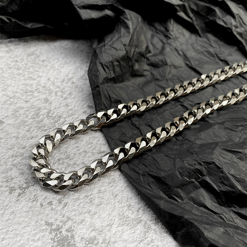 INS Cuban Exaggerated Titanium Steel High Street Thick Type Chain