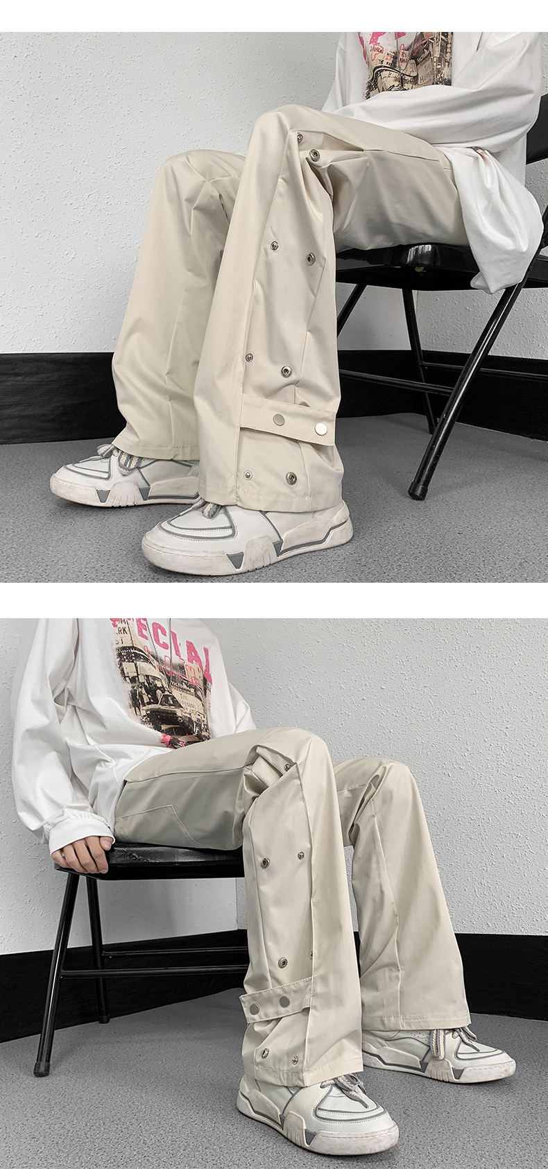 Fashion Brand Hiphop Men's High Street Casual Pants