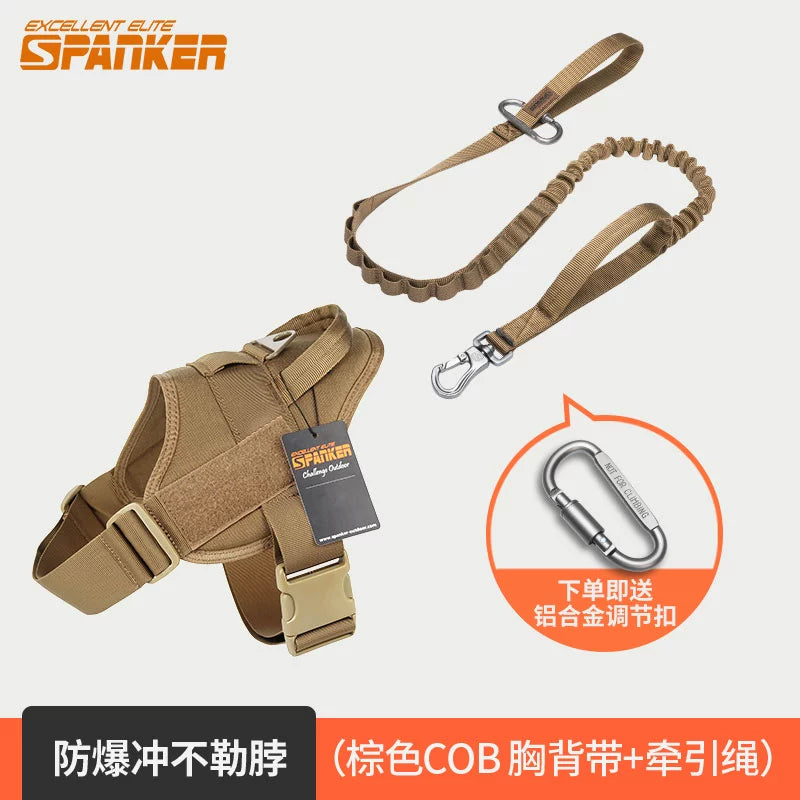 Transcendent Dog Hand Holding Rope Chest Strap Large Dog Harness Dog Leash Golden Retriever Malinois Special Dog Leash