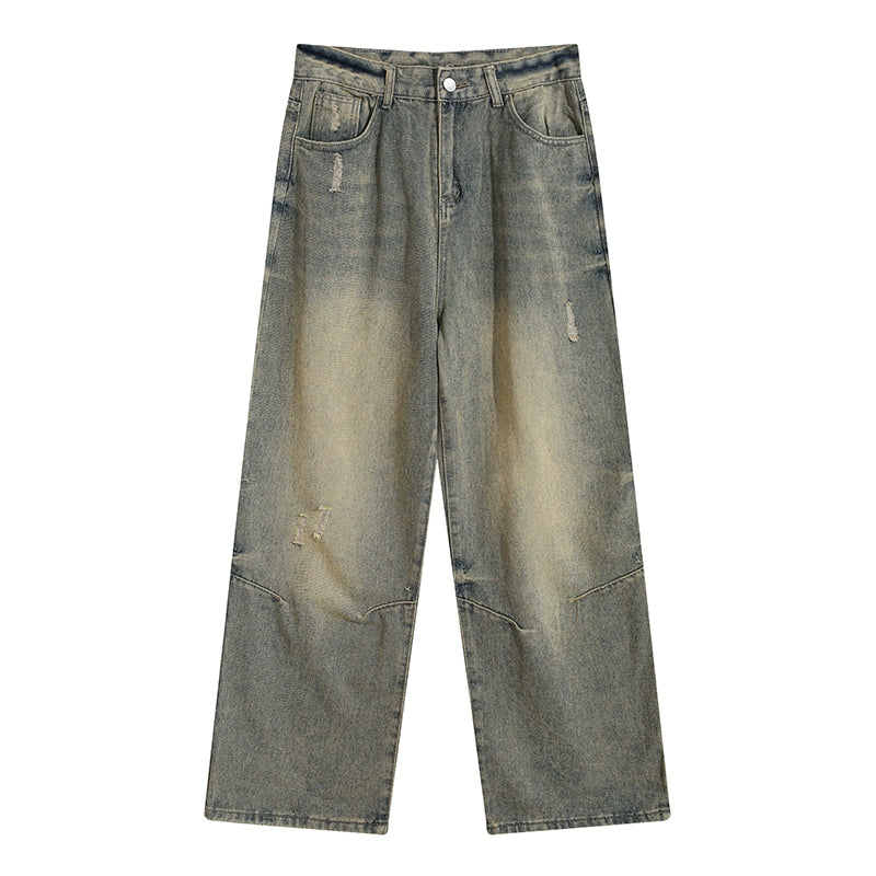 Trendy Bmob Scrape Fried Street Distressed Hip Hop Jeans