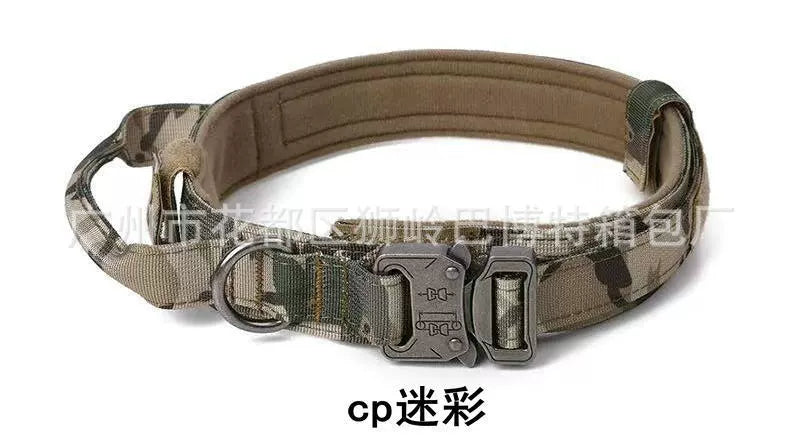 Tactical Outdoor Traction Malinois Golden Retriever/German Shepherd Dog Collar