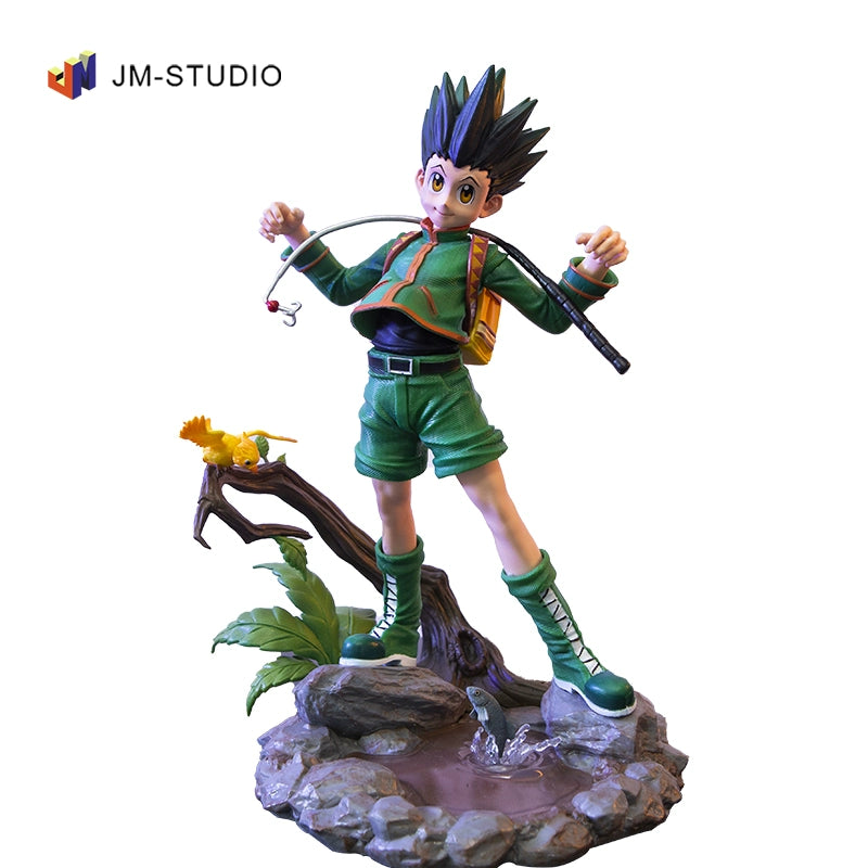 Full Time Hunter Series GK BM Hunter Killua Xiaojie Scene Garage Kit Statue Ornament Model