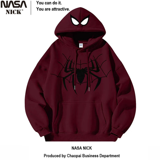 NASA Retro Autumn and Winter Baggy Coat Hooded Sweatshirt