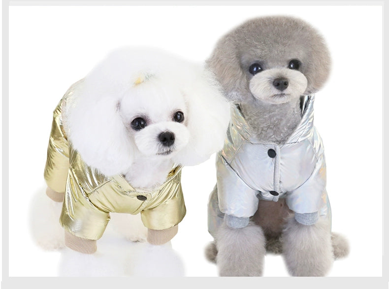 Dog Clothes Teddy Bichon Small Size Dogs Puppies Pets Warm Clothing Winter Space Cotton-Padded Clothes Fleece-Lined Thick Style Winter Clothes