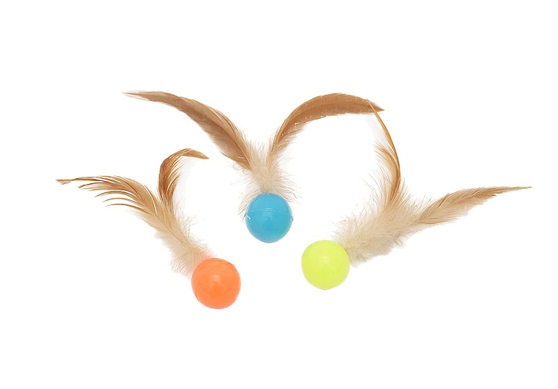 Hoopet Pet Toy Set Elastic Ball Cat Bite-Resistant Self-Hi Kittens Relieving Stuffy Interaction Elastic Ball Cat Toy