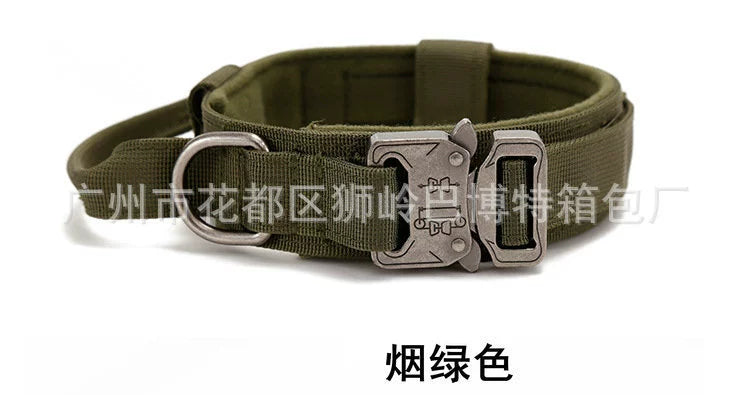 Tactical Outdoor Traction Malinois Golden Retriever/German Shepherd Dog Collar