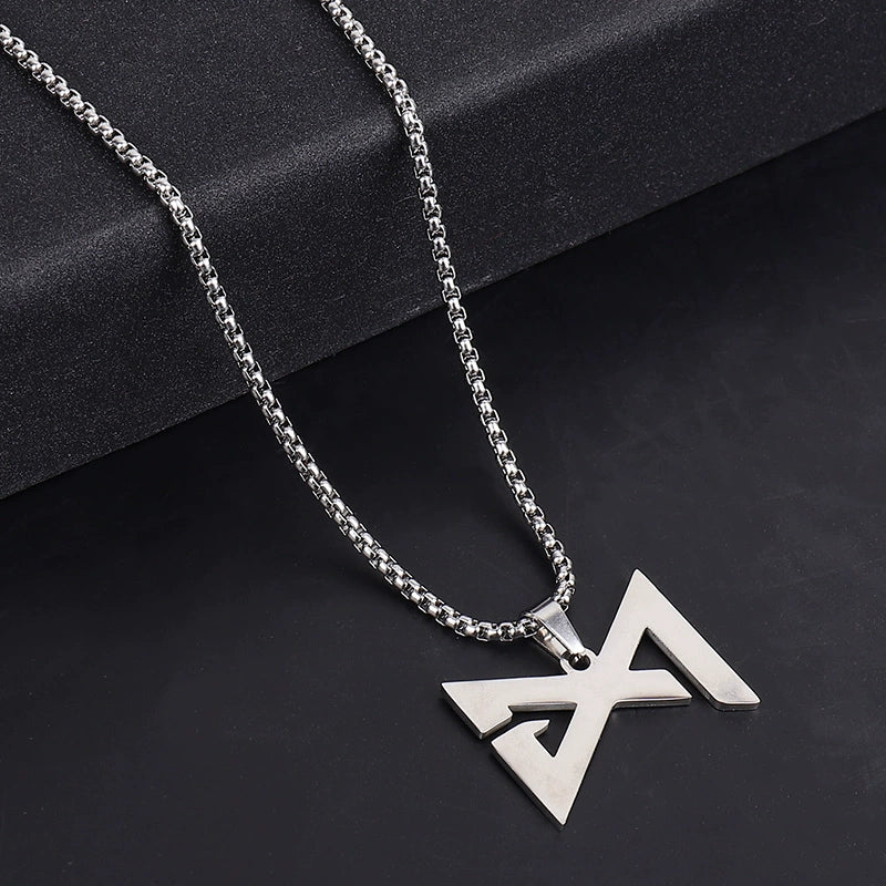 Easiest for Match Disco Jumping Stylish Men's Necklace Pendant Ins Hip Hop Titanium Steel Pendant Sweatshirt Chain Female Fashion Accessories/Ornaments