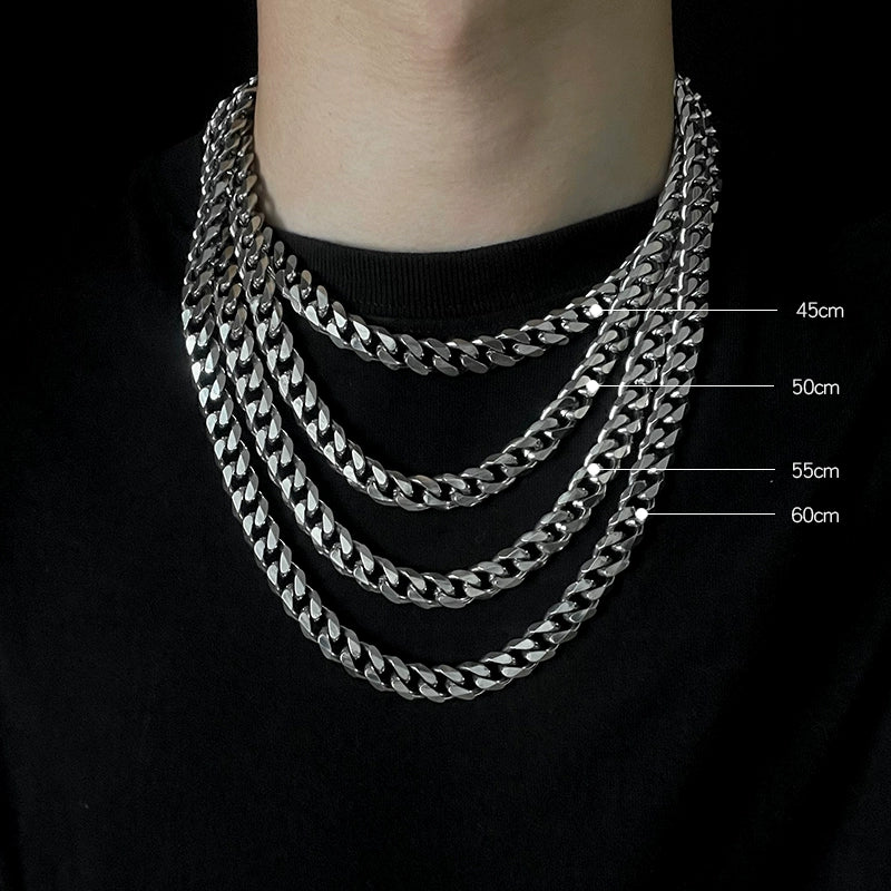 INS Cuban Exaggerated Titanium Steel High Street Thick Type Chain