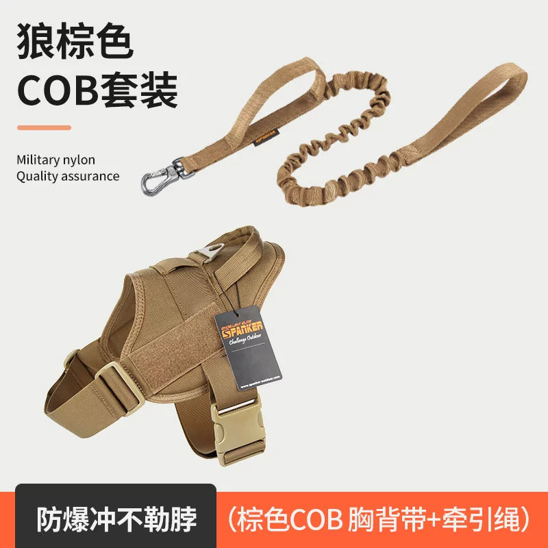 Transcendent Dog Hand Holding Rope Chest Strap Large Dog Harness Dog Leash Golden Retriever Malinois Special Dog Leash