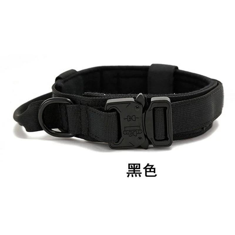 Tactical Outdoor Traction Malinois Golden Retriever/German Shepherd Dog Collar