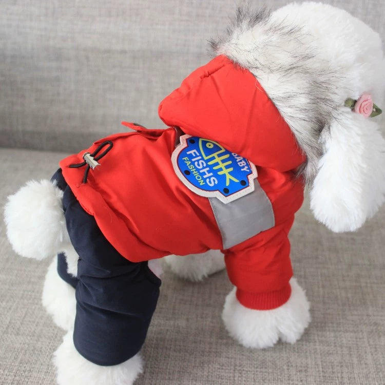 Dog Clothes Teddy Bichon Small Size Dogs Puppies Pets Warm Clothing Winter Space Cotton-Padded Clothes Fleece-Lined Thick Style Winter Clothes