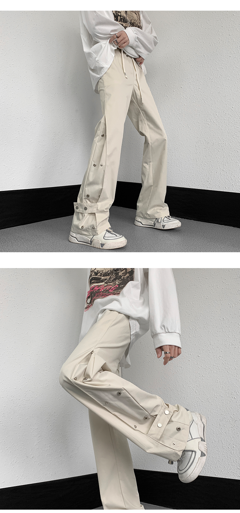 Fashion Brand Hiphop Men's High Street Casual Pants